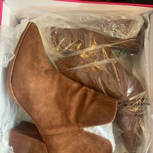 Brown Suede Ankle Boots